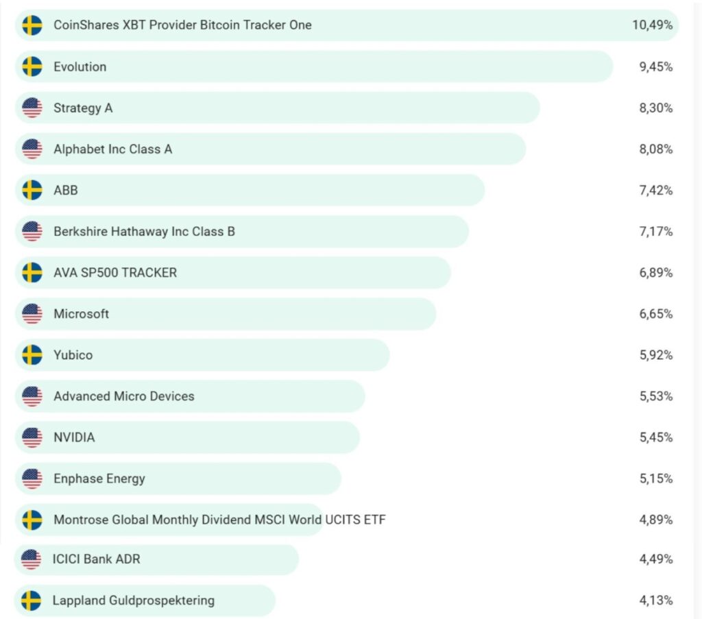 My holdings january 2026
